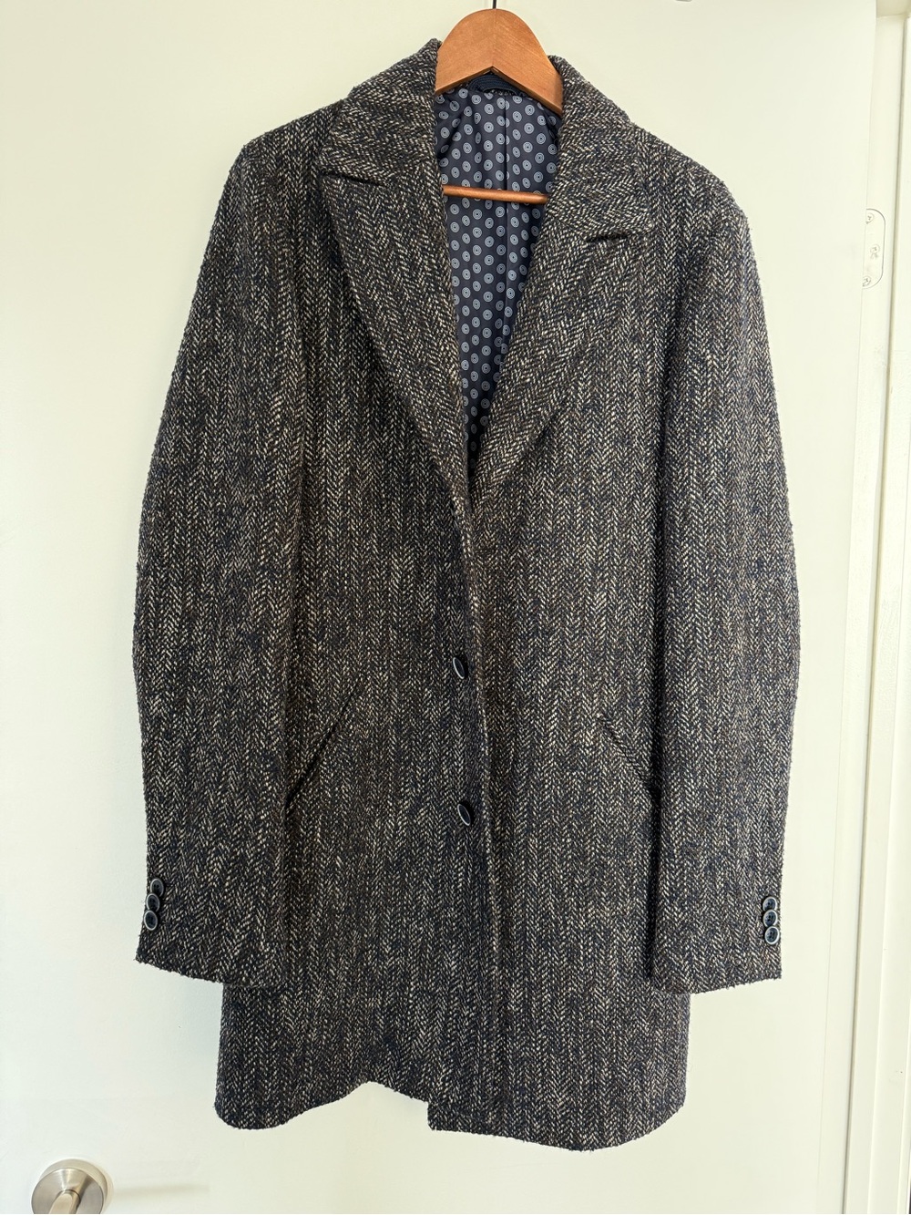 Tailored Herringbone Coat